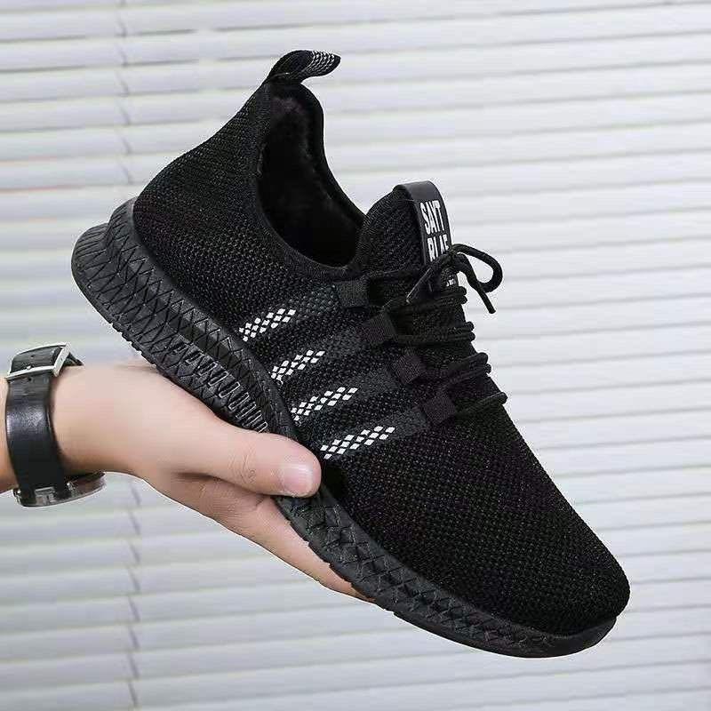 Running Shoes Men's Korean-Style Casual Breathable Running Shoes Low-Top All-Matching Comfortable Breathable Sneaker