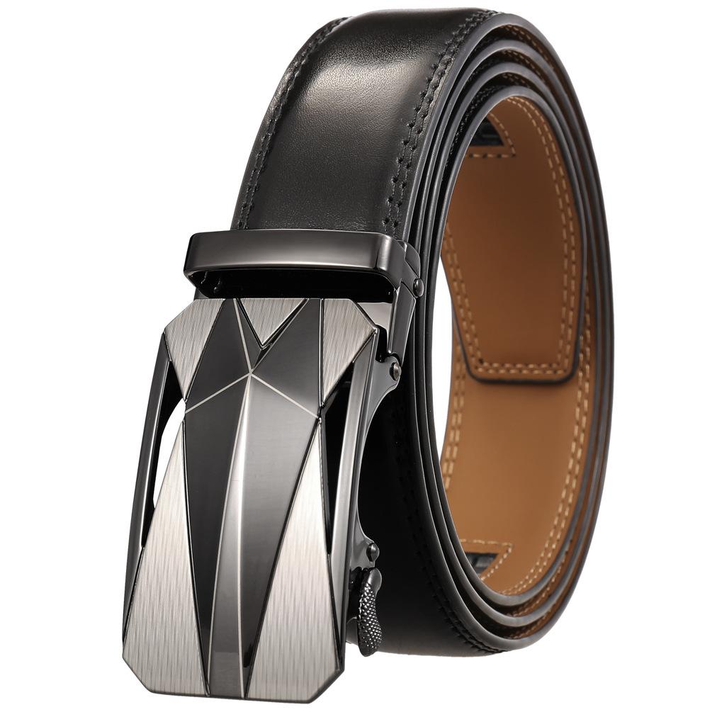 1100 styles automatic buckle men's belt cowhide spot wholesale belt qdf843