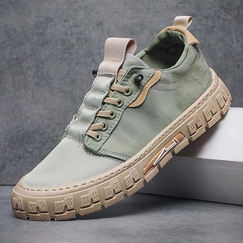 men's shoes 2023 summer new canvas shoes breathable umbrella cloth casual korean style trendy all-match shoes ice silk shoes