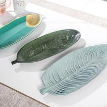 kitchen living room fruit snack cake plate modern minimalist wooden tray