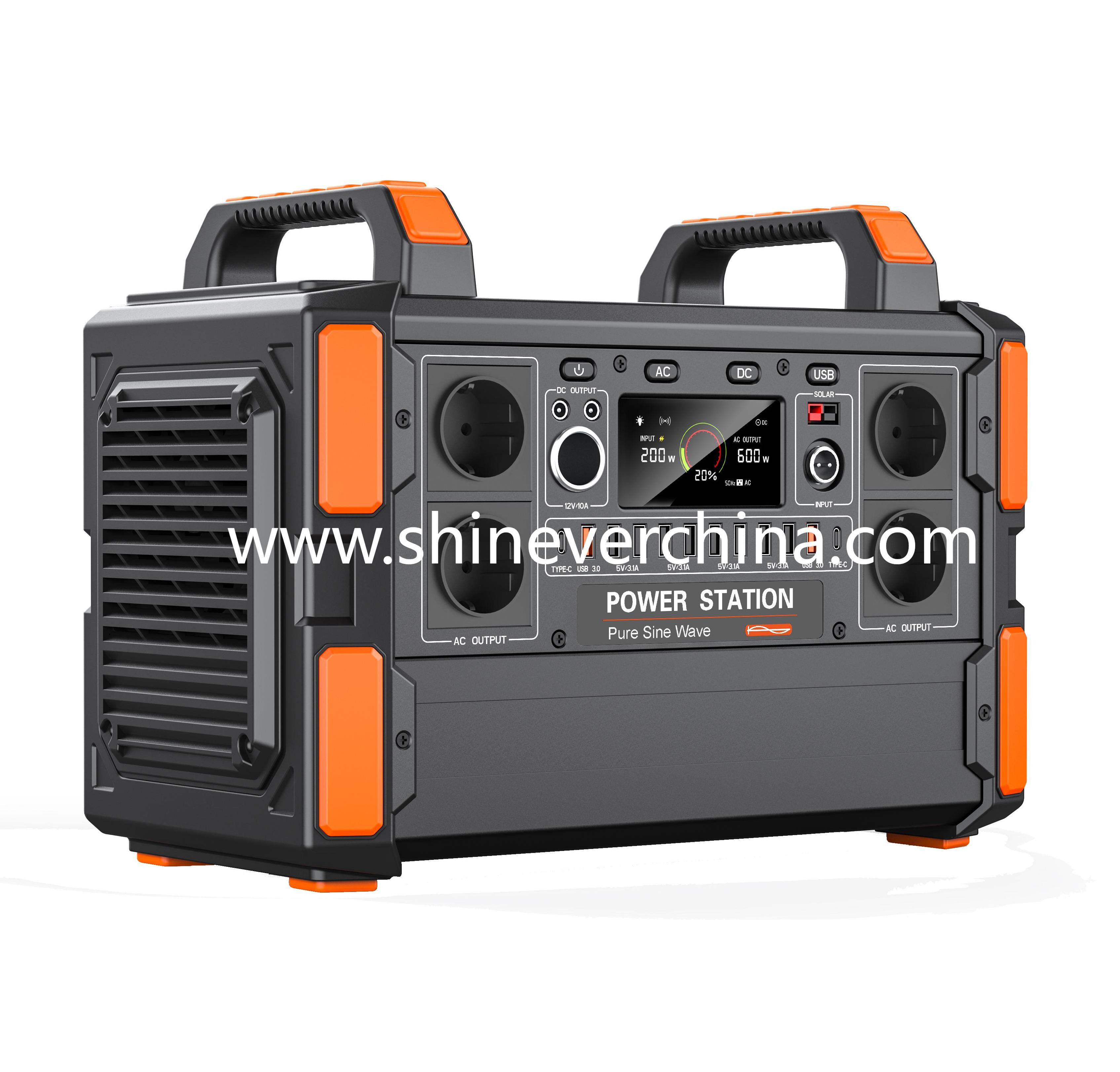 Shinever 户外家用便携式储能电源锂电池蓄电池 1200W Protable Power Station