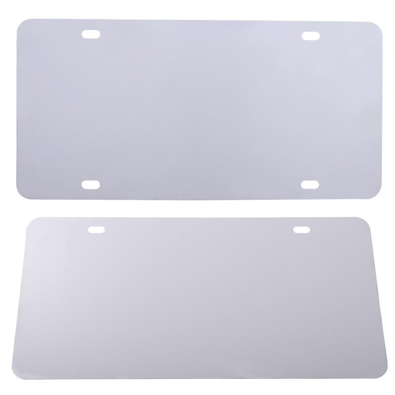 thermal transfer blank license plate cross-border amazon blank license plate sublimation personality pattern 2/4 hole license plate