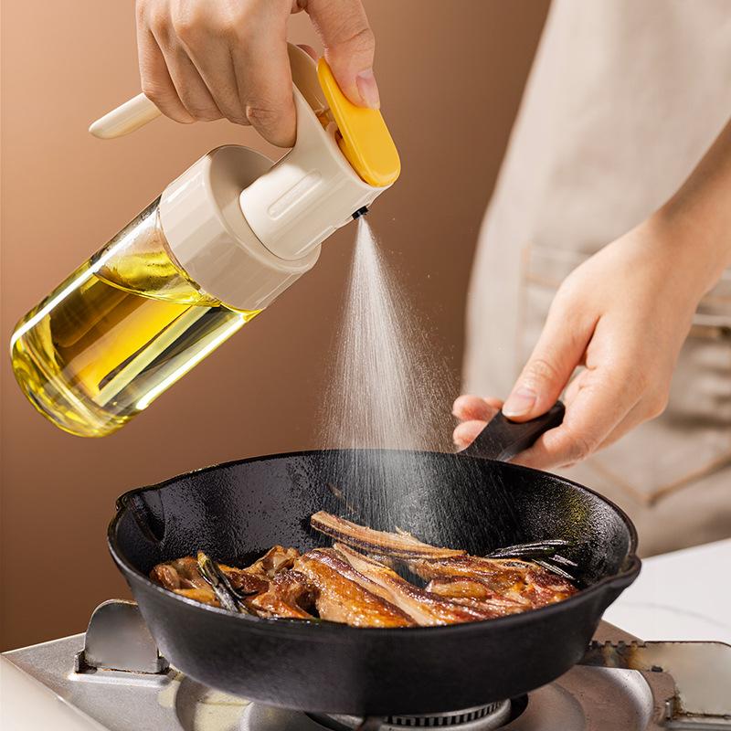 press fuel injector kitchen household air fryer oil dispenser glass olive oil spray atomization mist artifact