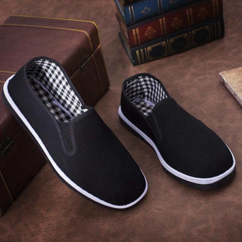 factory shu flat imitation resin sole old beijing cloth shoes strong cloth soles canvas shoes traditional manual stitching black cloth shoes