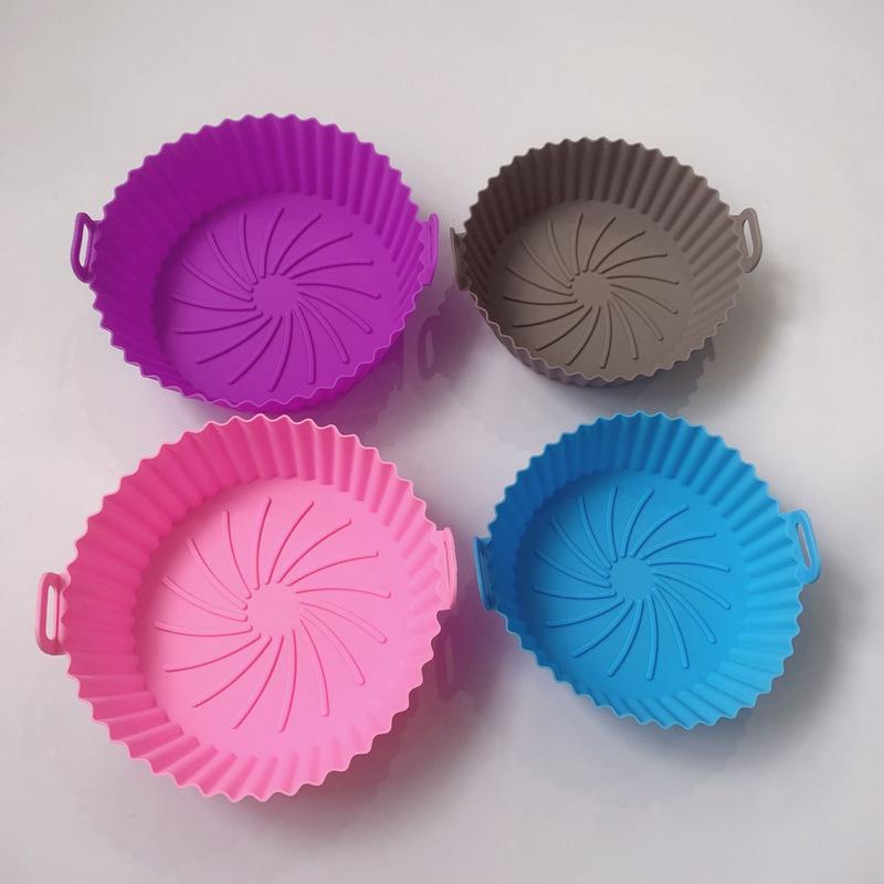 Cross-Border Amazon Hot Air Fryer Silicone Air Fryer Deep-Fried Pot Potholder Deep-Fried Pot Basket Air Fryer Deep-Fried