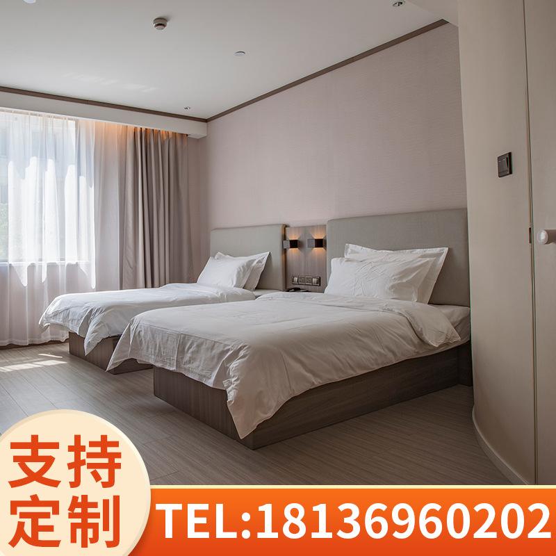 hanting hotel furniture standard room full set design chain express hotel apartment furniture standard room full set solid wood bed