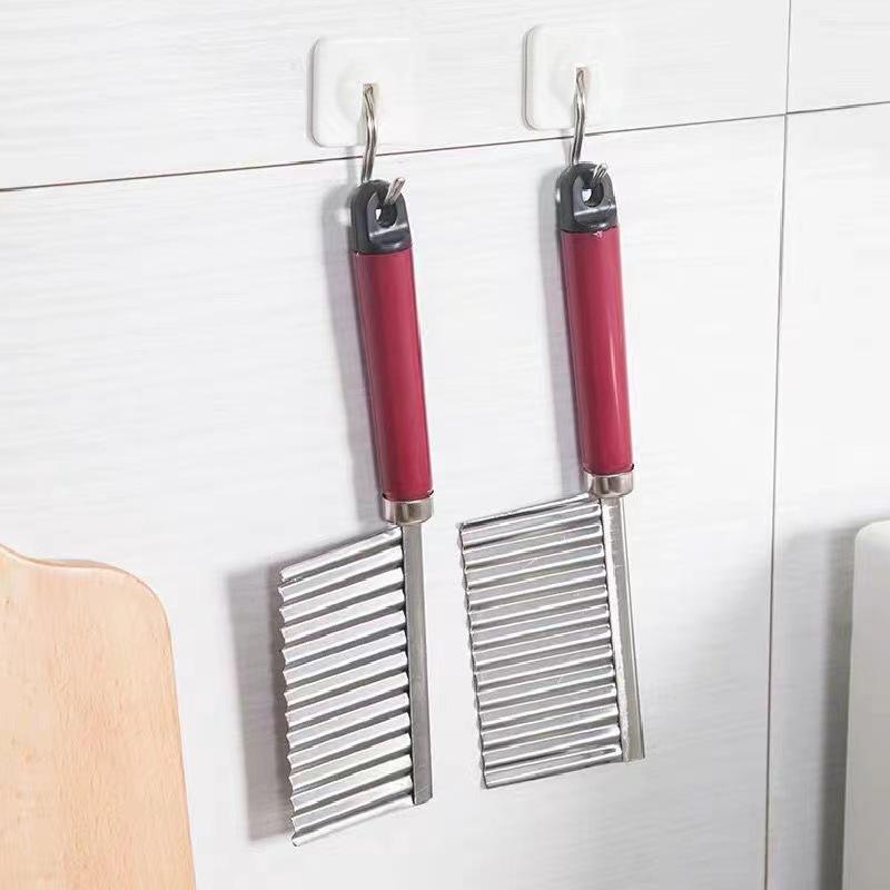 Commercial Multi-Functional Wolf Tooth Potato Knife Wave Edge Knife Thickened Langya Potato Knife Sliced Fancy French Fries Knife Wave Edge Knife
