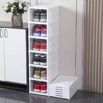 Installation-Free Thickened Shoe Box Transparent Multi-Layer Storage Box Home Simple Shoe Rack Plastic Foldable Shoe Cabinet with Lid