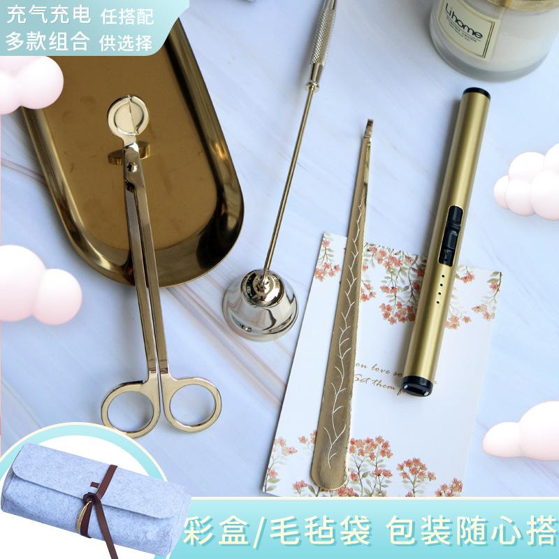 aromatherapy candle tool suit candle scissors candlewick hook candle suppressor candle bell cover candle wick scissor candle colored box for accessories