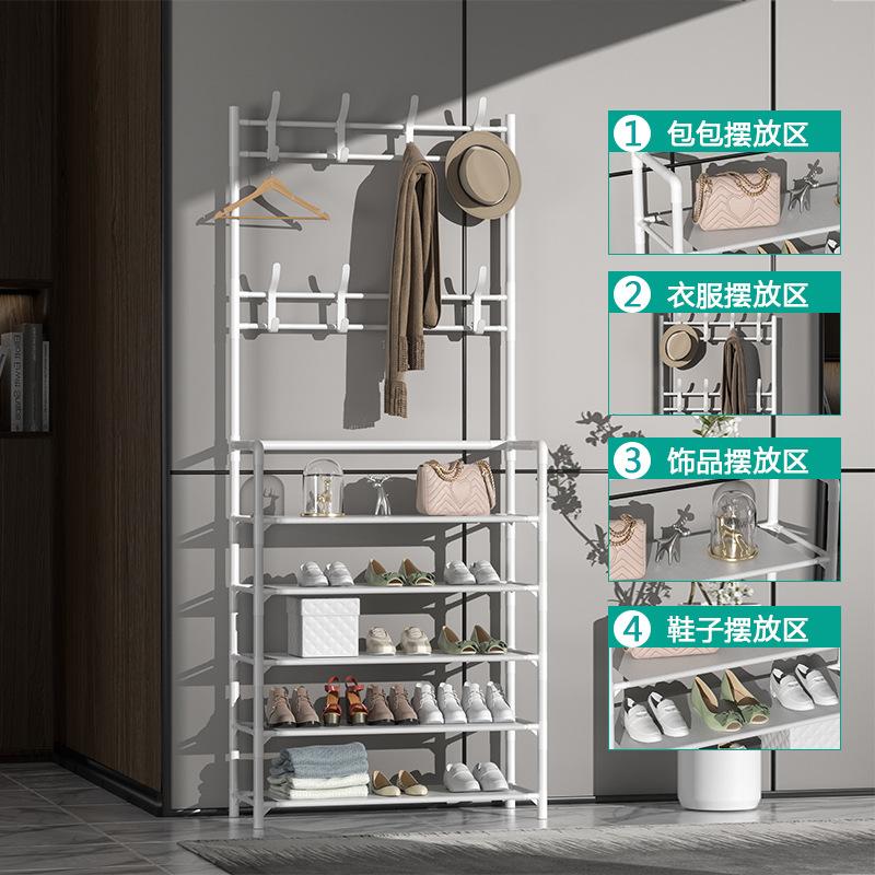 coat rack floor foyer bedroom door shoes changing simple modern shoe rack clothes rack integrated simple clothes rack