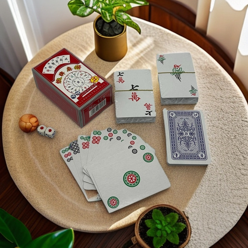 扑克 纸牌麻将扑克麻将旅行麻将麻将厂家批发麻将牌144张麻将纸牌详情5