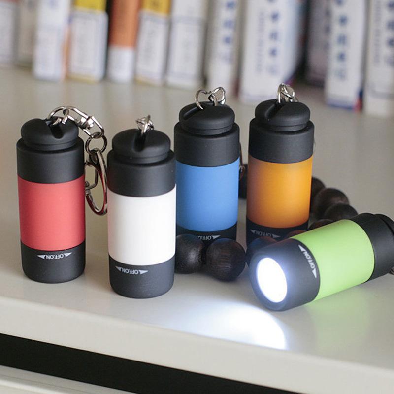Manufacturer Direct Wholesale Mini Torch Usb Rechargeable Led Outdoor Small Keychain Light Portable Plastic Flashlight