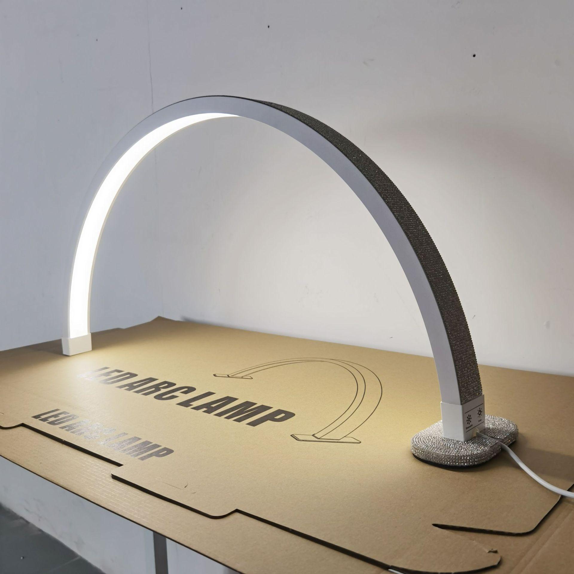 manicure desktop lamp cross-border led touch band rhinestone nail beauty beauty eyelash moon-light lamp adjustable manicure table lamp