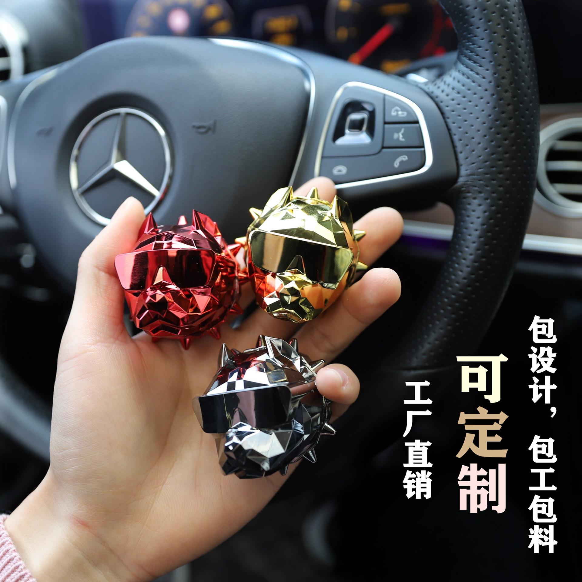 bully dog car perfume car air outlet perfume clip aromatherapy dog head car interior decoration can be fixed