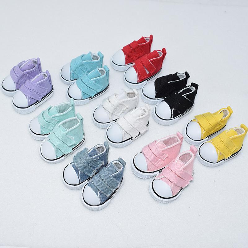 20cm cotton doll shoes magic stick canvas shoes 6 points bjd doll cloth shoes toy doll childen of heaver