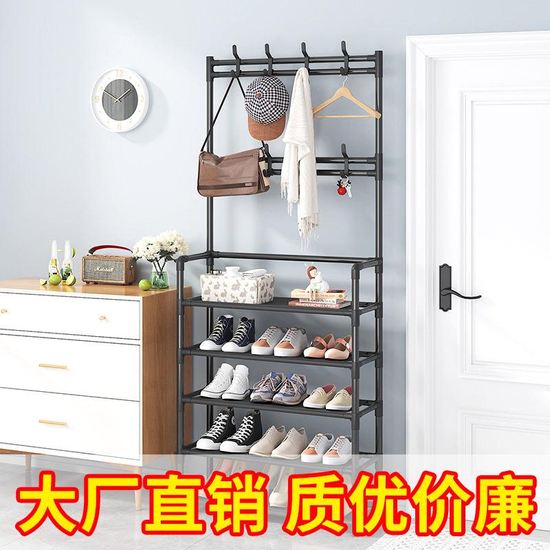 coat rack bedroom dorm clothes rack household minimalist multi-functional assembly pannier bag storage rack simple floor shoe rack