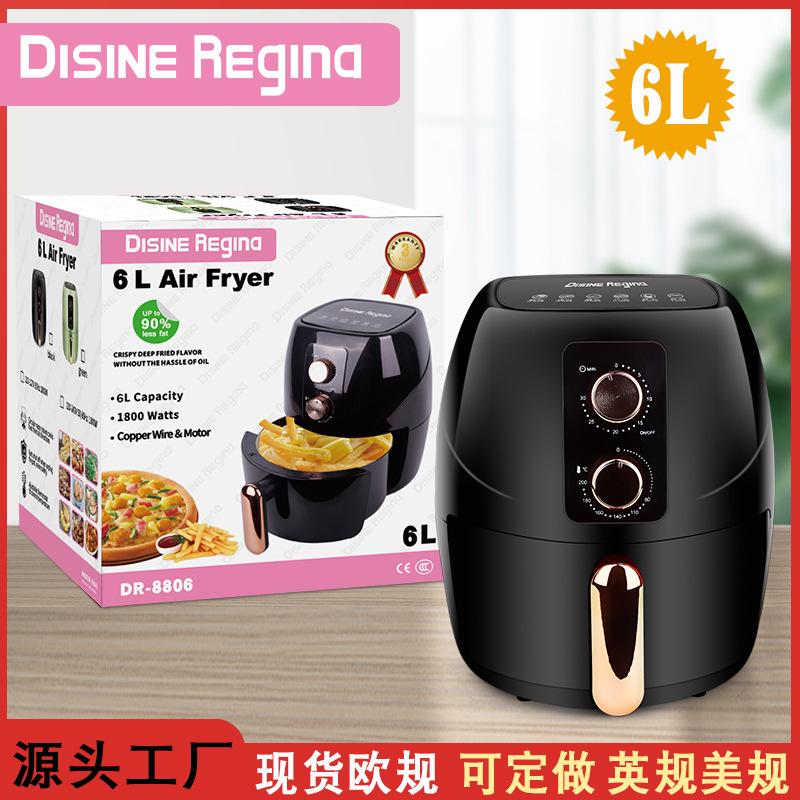 6L Air Fryer Export Europlug Machinery Air Fryer Household Deep Fryer Cross-Border