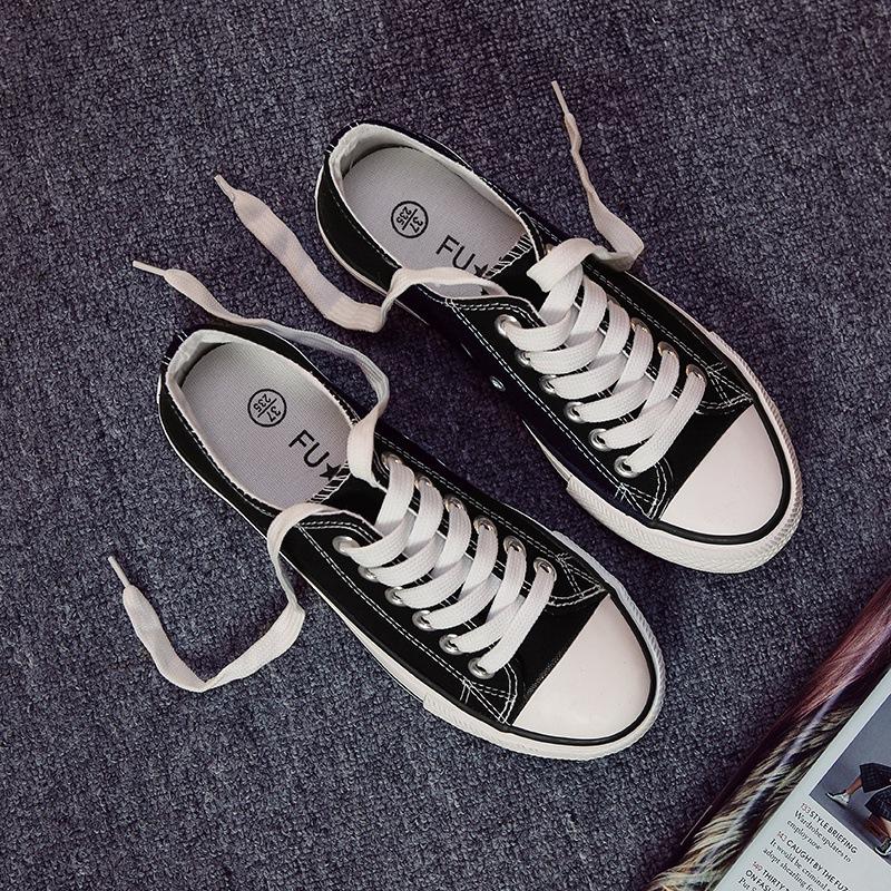 2024 spring fubu a01 basic evergreen canvas shoes women's vulcanized rubber shoes student cloth shoes low top low-cut shoes