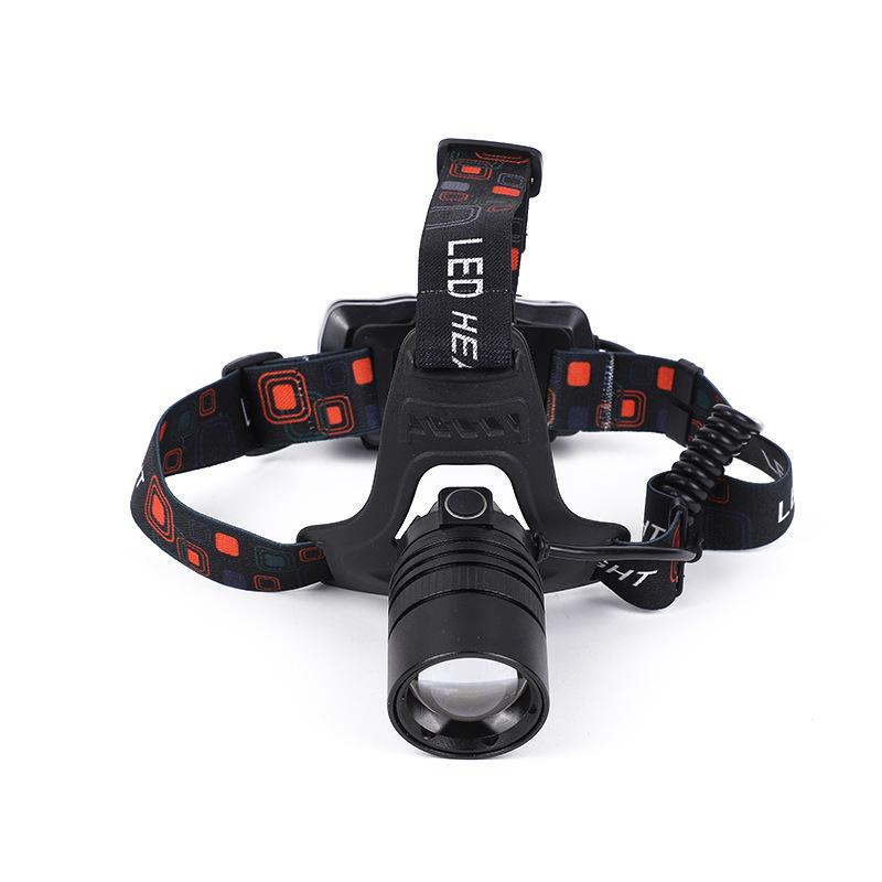 Manufacturers Supply New Aluminum Alloy Focusing Major Headlamp Outdoor Long-Range Charging Probe Head-Mounted Torch