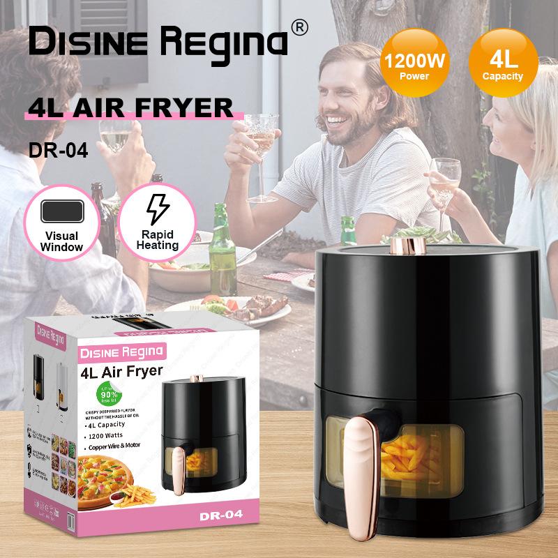 foreign trade export 4l air fryer mechanical deep frying pan english color box cross-border 4l airfryer