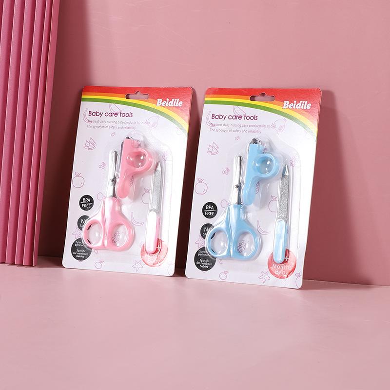 baby nail scissor set newborn baby three-piece set care suit nail pet scissors