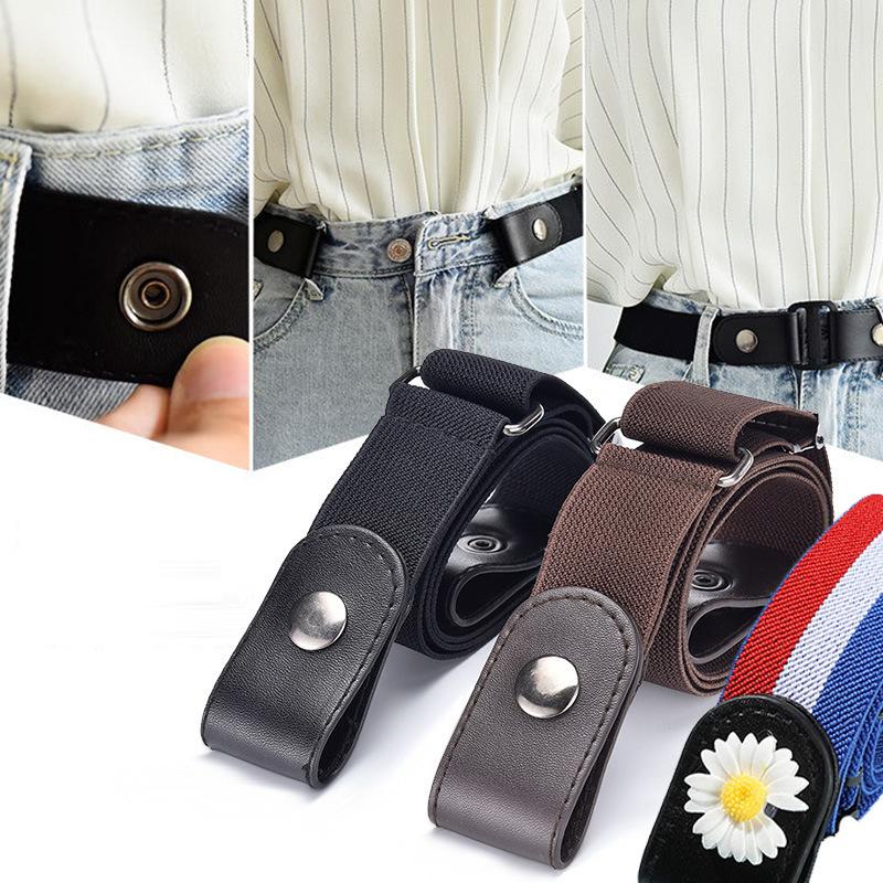 new invisible pant belt seamless lazy belt all-match elastic jeans belt female ornament pant belt wholesale