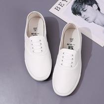 one-word brand men's nurse shoes white 87 men's shoes labor protection canvas shoes hotel work shoes breathable deodorant beijing cloth shoes