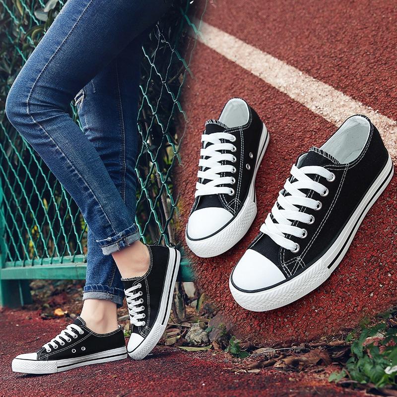 new classic all-match low top canvas shoes women's 1970s shoes high-top student men's and women's couple's white shoes fashion