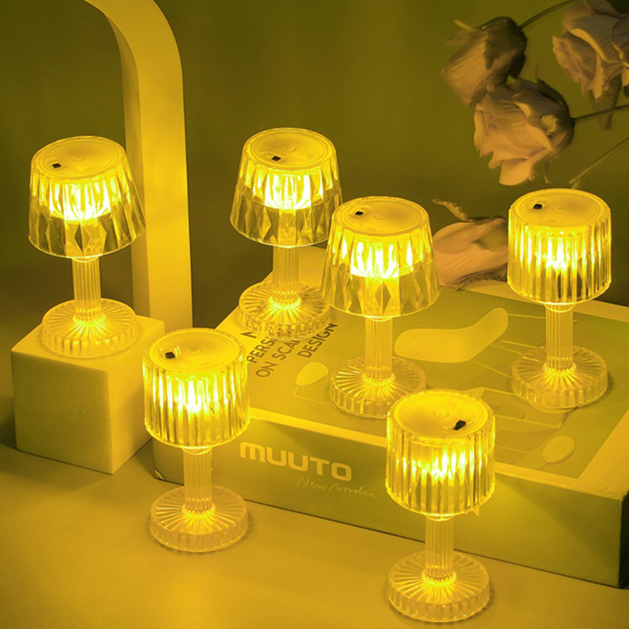 new mini electric candle lamp bedroom decoration table lamp