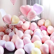 heart-shaped balloon macaron wholesale wedding decoration birthday party proposal declaration scene decoration love balloon