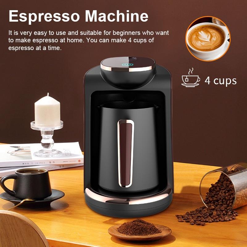 110V Cross-Border One Piece Dropshipping Coffee Pot Hot Coffee Making Coffee Home Office Coffee Machine with Pot