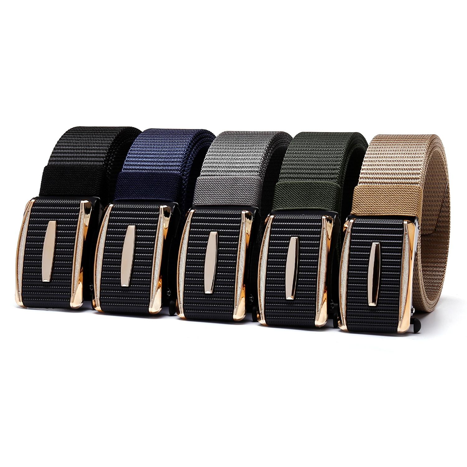 wenzhou men's leather belt gold buckle woven tactical belt cummerbund belt men's high sense wholesale custom men