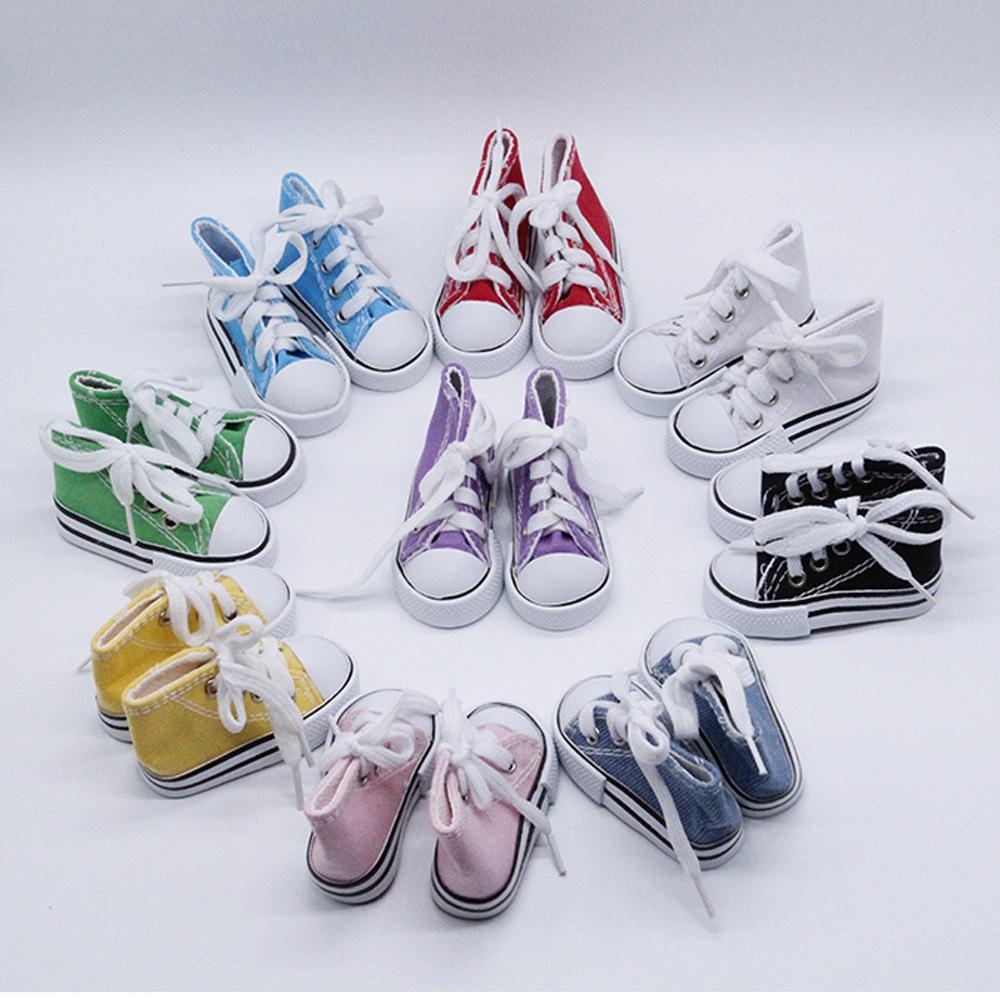 7.5cm canvas shoes bjd 60cm children's shoes 3-point baby 60cm yi tian barbie children's shoes