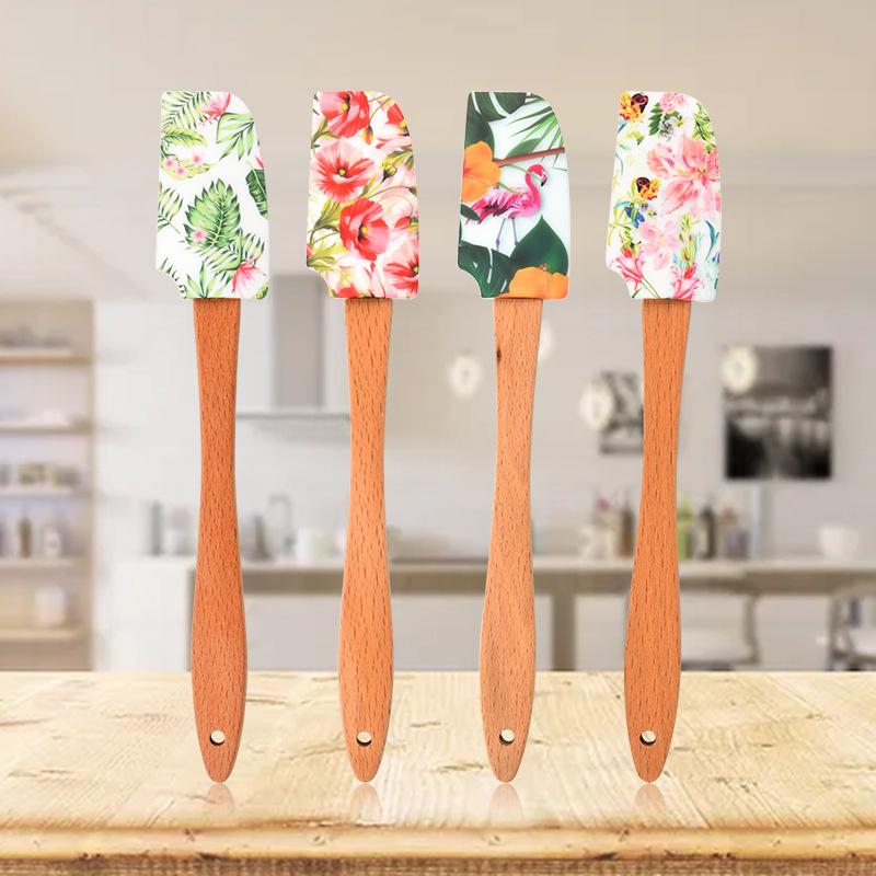 11g small long scraping silicone scraper butter knife making cake butter knife shovel batter stirring knife