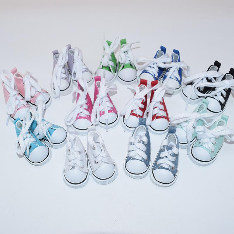 20cm cotton mary jane shoes doll shoes 6 points bjd doll casual shoes shoes 5cm small mini canvas shoes doll doll shoes