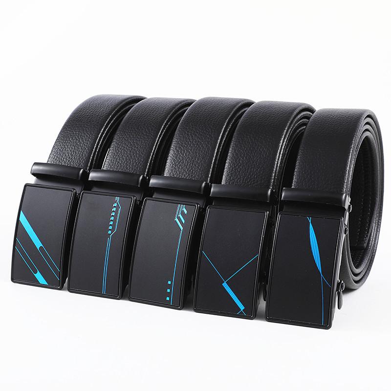 wenzhou belt men's business casual imitation acrylic comfort click belt live streaming welfare gift pants belt wholesale