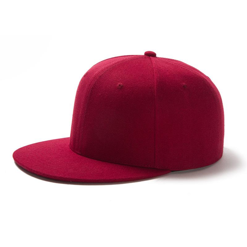 flat-brimmed cap fashion couple hat trend flat-brimmed cap hip hop hat solid color hat