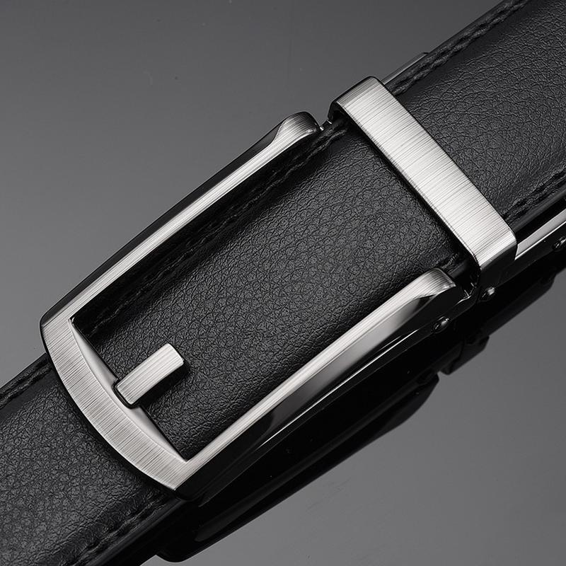 belt custom business automatic buckle belt men's versatile cowhide comfort click belt men's pants belt wholesale