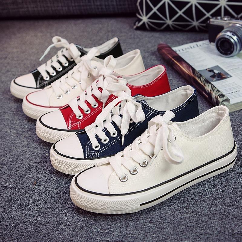 2023 New Evergreen Canvas Shoes Wholesale Women's Shoes Couple Models student Shoes Autumn Korean Wholesale Women's Shoes A01