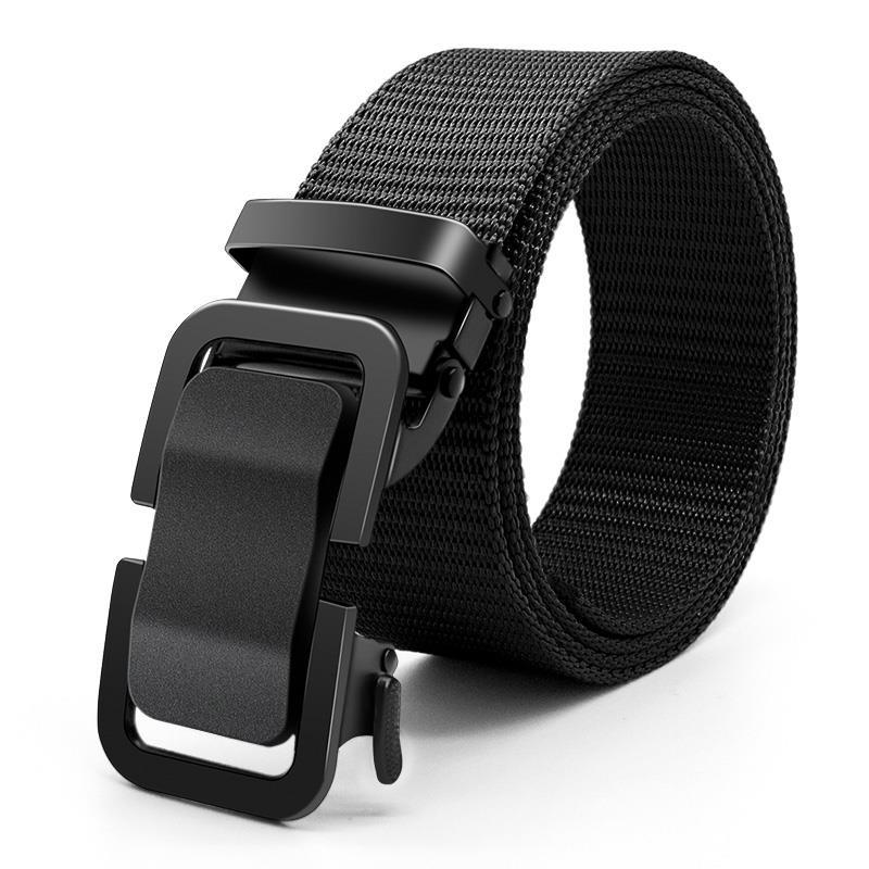 factory wholesale fashion all-match pp material woven comfort click belt men's breathable and simple belt pants belt
