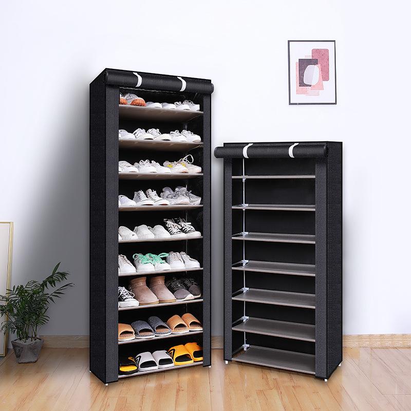 simple shoe rack multi-layer steel tube assembly dustproof shoe cabinet student dormitory household storage cabinet economical shoe cabinet shoe rack