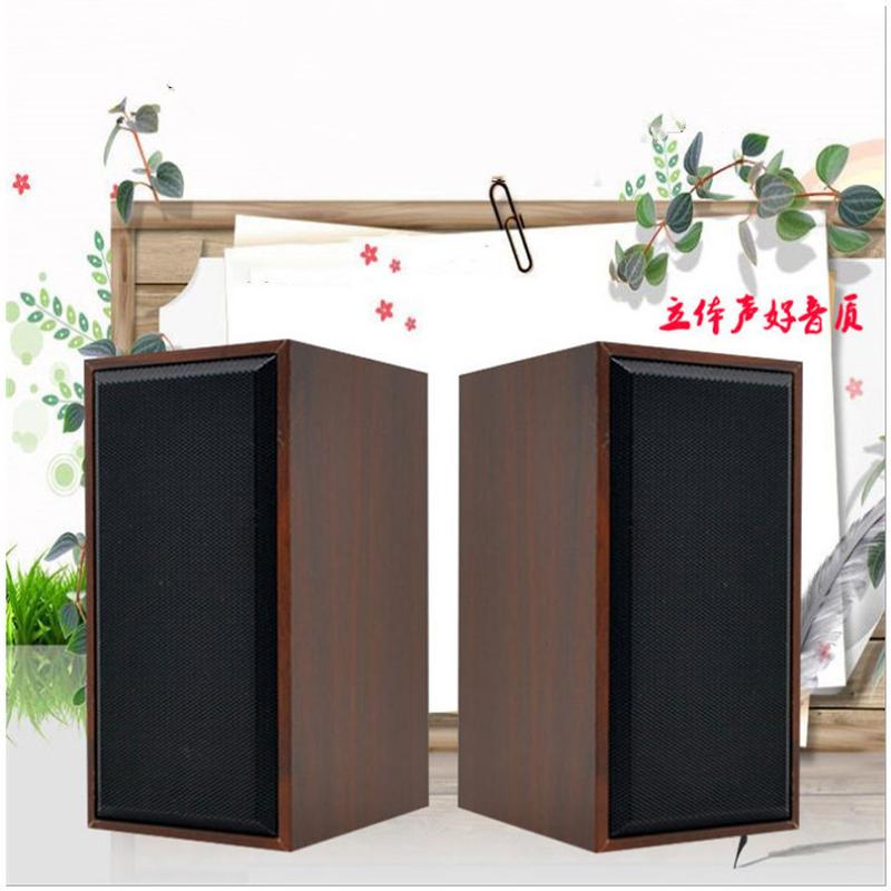 yushi v07 wooden computer audio desktop computers and laptop mobile phone subwoofer mini home mini speaker wholesale