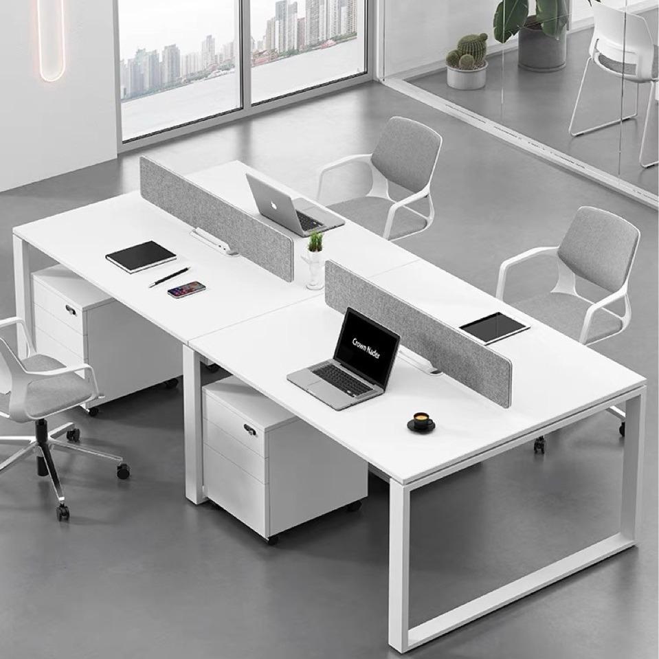 staff desk office furniture staff table and chair combination simple modern cubicle working seat four-person work desk