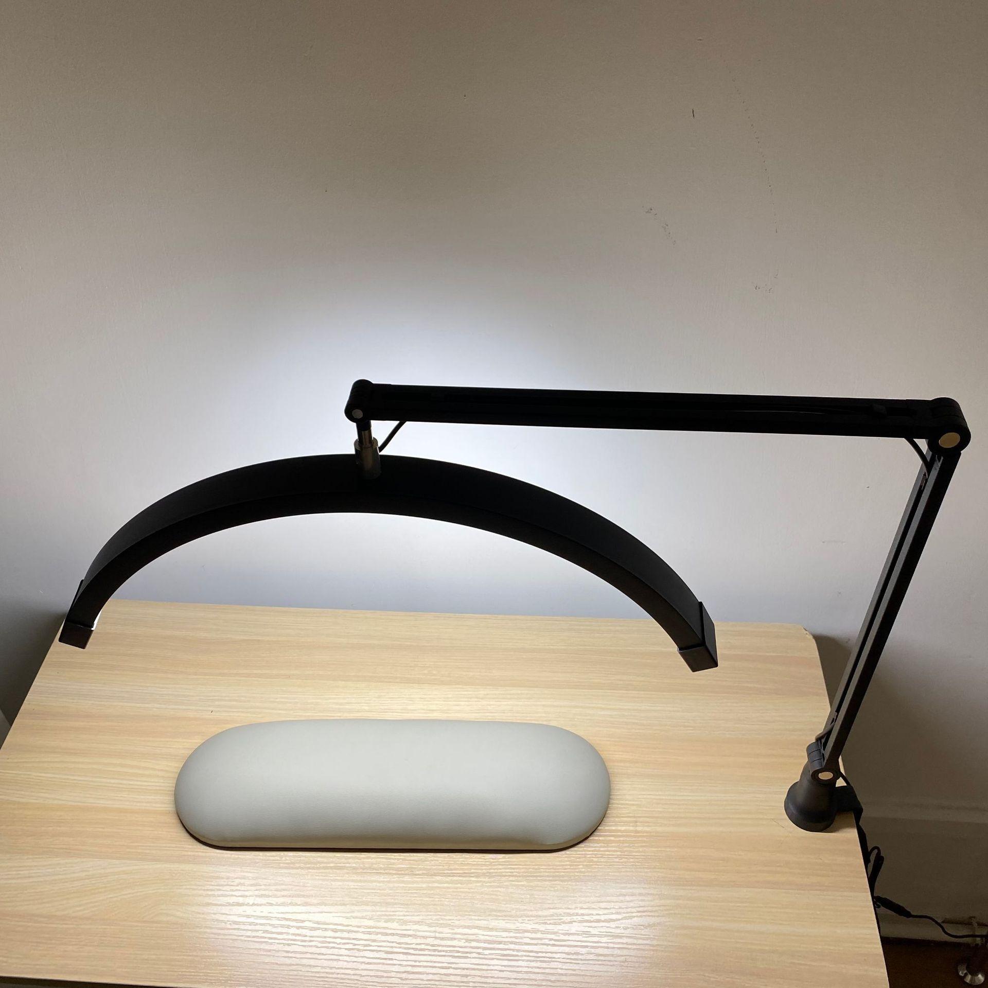 desktop fill light table lamp for nail beauty half month table lamp beauty salon u-shaped eye protection tattoo embroidery long arm table