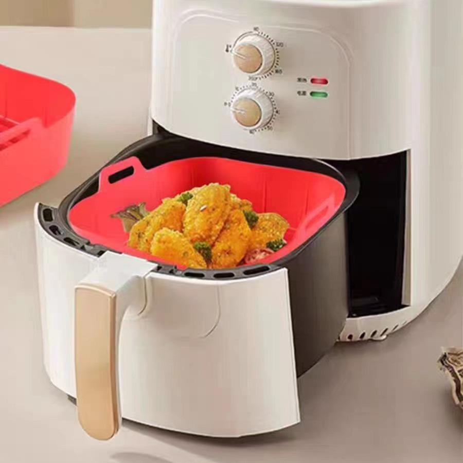 amazon hot sale silicone baking tray air fryer potholder reuse high temperature resistance edible silicon air fryer