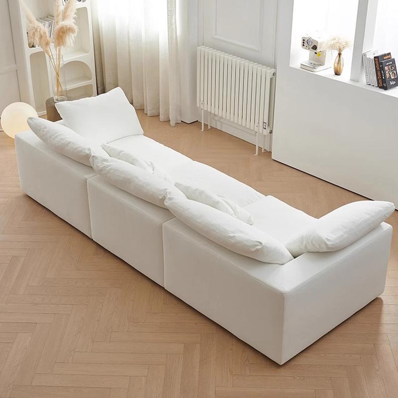 foshan furniture cream fengyunduo sofa modern minimalist living room furniture small apartment technology fabric lazy sofa Application Scenario