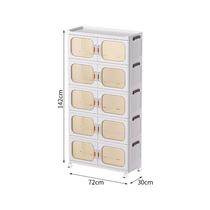 installation-free shoe cabinet household foldable storage cabinet indoor door transparent storage box simple shoes shoe rack