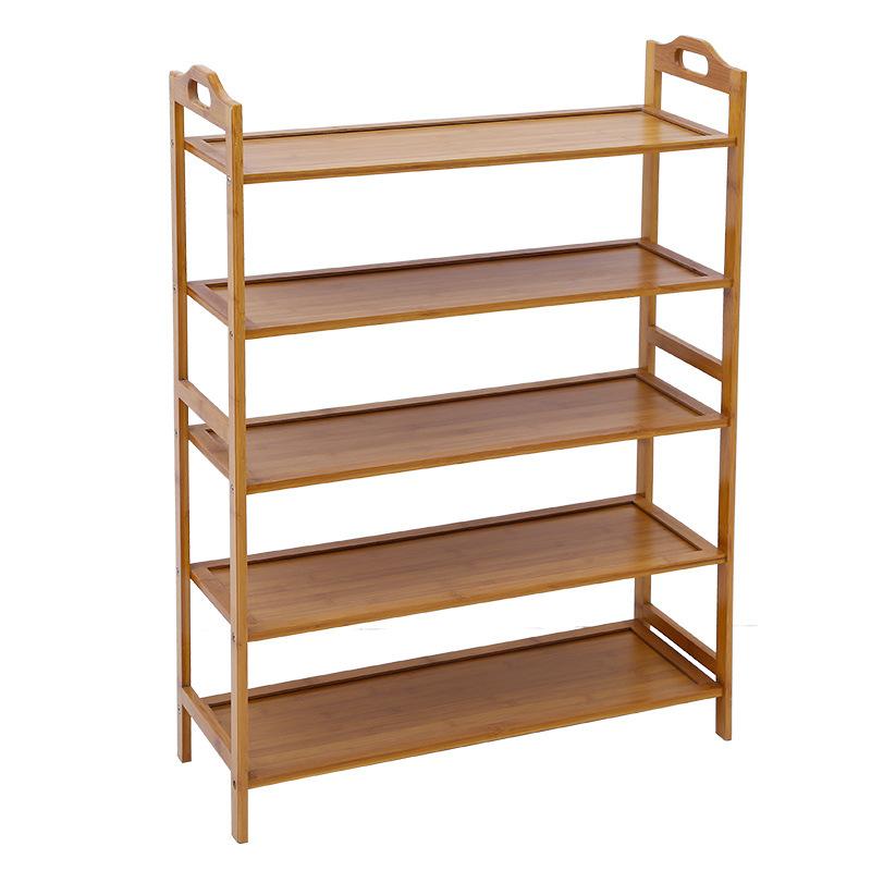 Shoe Rack Made of Moso Bamboo Bamboo Shoe Rack Multi-Layer Simple Household Small Shoe Cabinet Economy Small Shoe Rack Dormitory Multi-Purpose Storage Rack Bamboo Shoe Rack