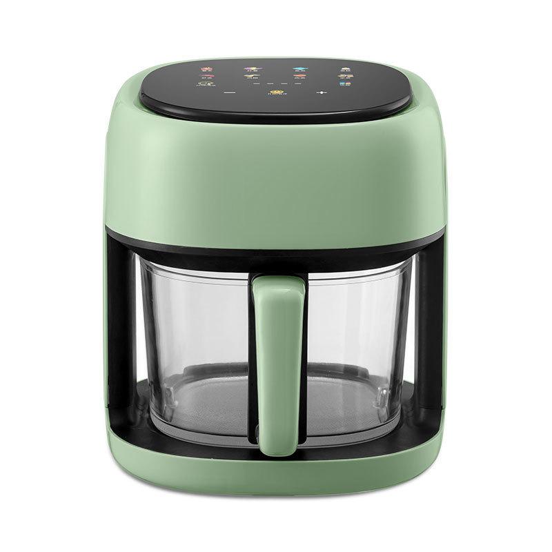 customized air fryer household transparent visual glass automatic air fryer small capacity deep frying pan
