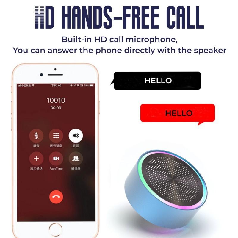 2023 new live broadcast rgb colorful light mini speaker cross-border portable speaker wireless bluetooth outdoor portable